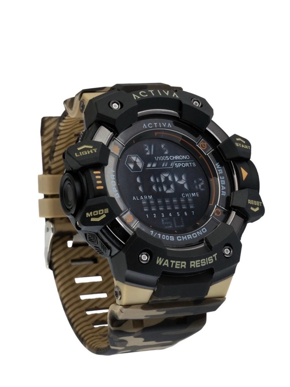 Ativa Tactical Digital Watch - Black & Tan Camo